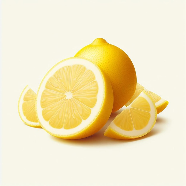 레몬 과일 터 일러스트레이션 이미지 벽지 아이콘 아바타 이모지