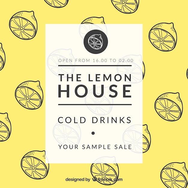 Vector the lemon house poster