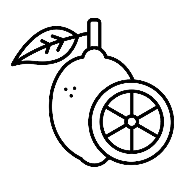 Vector lemon icon