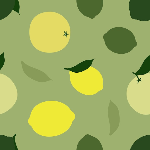 Lemon lime and grapefruit vector illustration