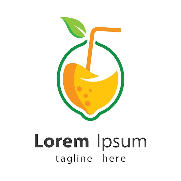 Lemon logo images illustration