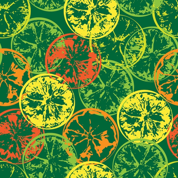 Lemon prints seamless pattern