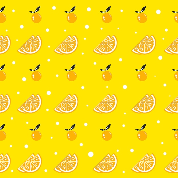 Lemon seamless pattern digital paper premium vector