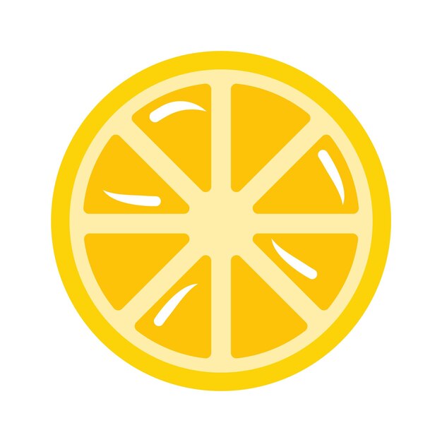 Lemon slice Exotic Fruit Vector illustration