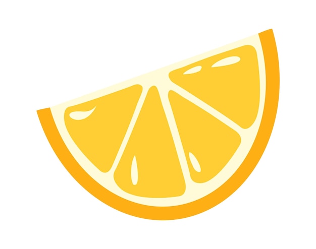 Lemon slice icon Vector illustration