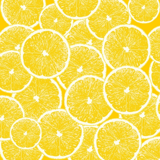 lemon slice, lemon slice seamless pattern vector background.