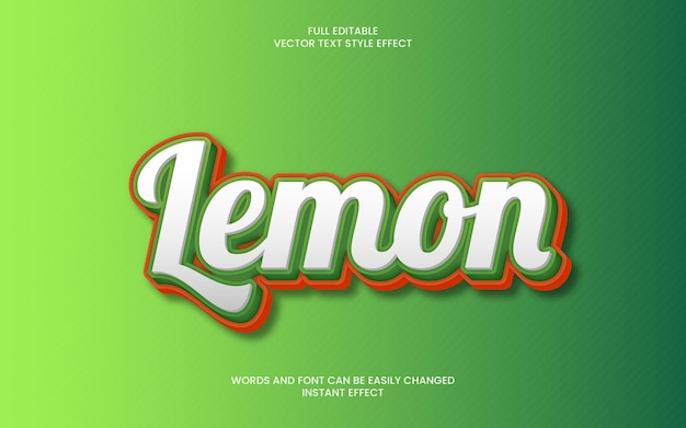 Lemon Text Effect