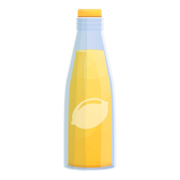 Vector lemonade bottle icon cartoon of lemonade bottle vector icon for web design isolated on white background