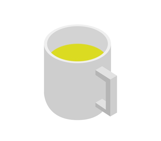 Lemonade mug isometric