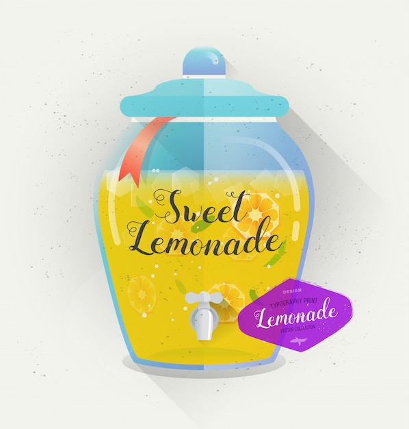 Lemonade print for menu card.