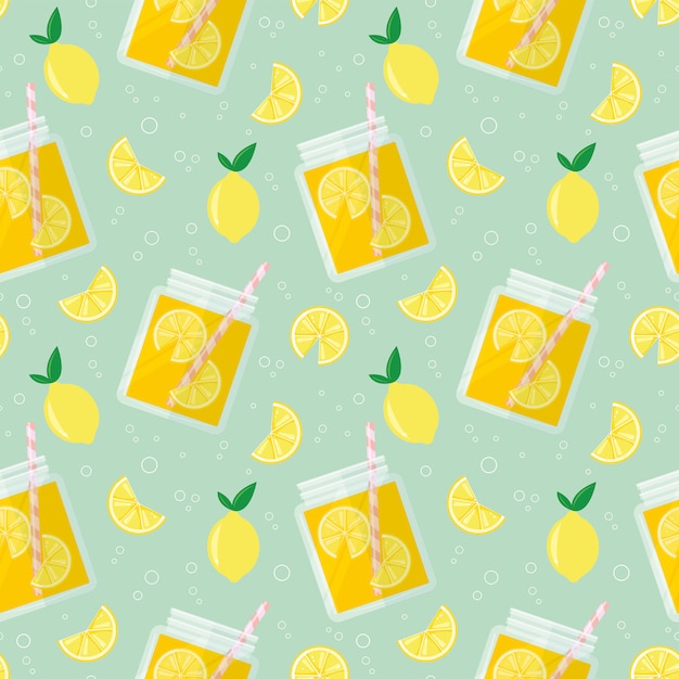 Limonata seamless pattern