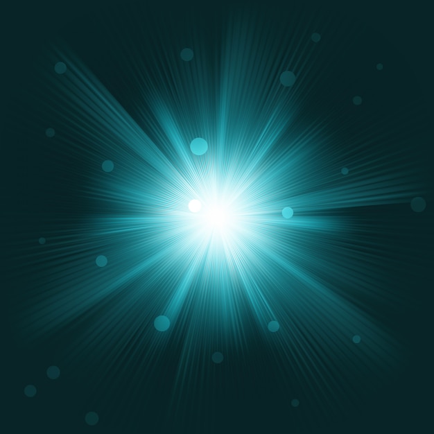 Vector lens flare burst achtergrond.