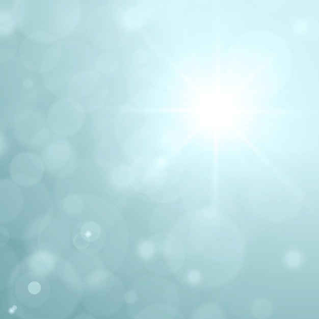 Lens flare light and glow bokeh effect vector