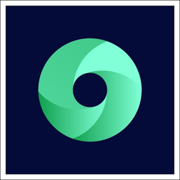 Lens oog Camera sluiterknop voorbeeld chroom logo Eye logo camera icoon Gouden verhouding Logo ontwerp Groen