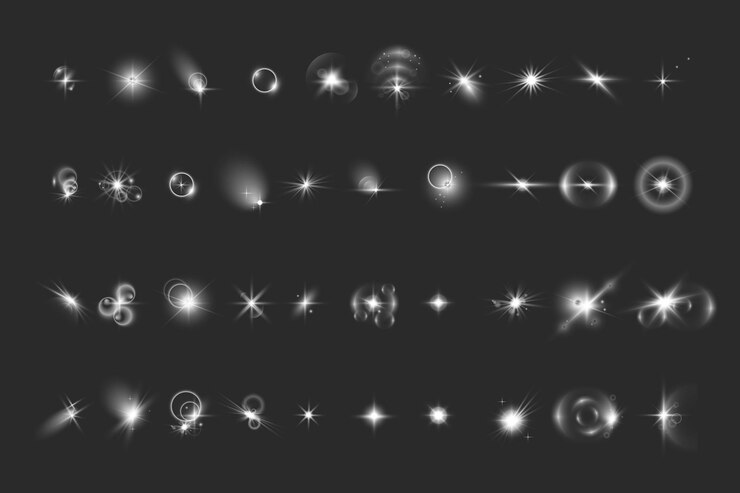 Vector lensflare-effect realistisch