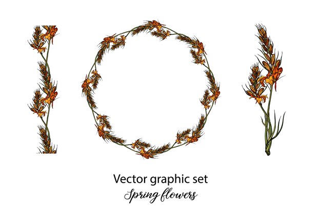 Vector lente bloem illustratie