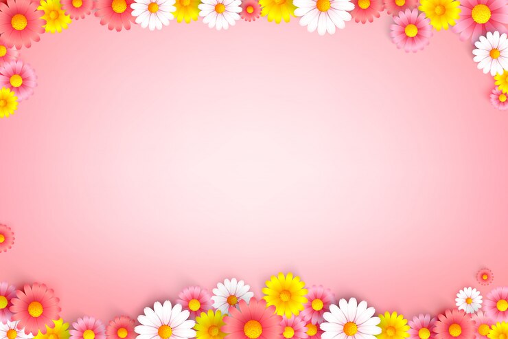 Lente bloemen boeket frame