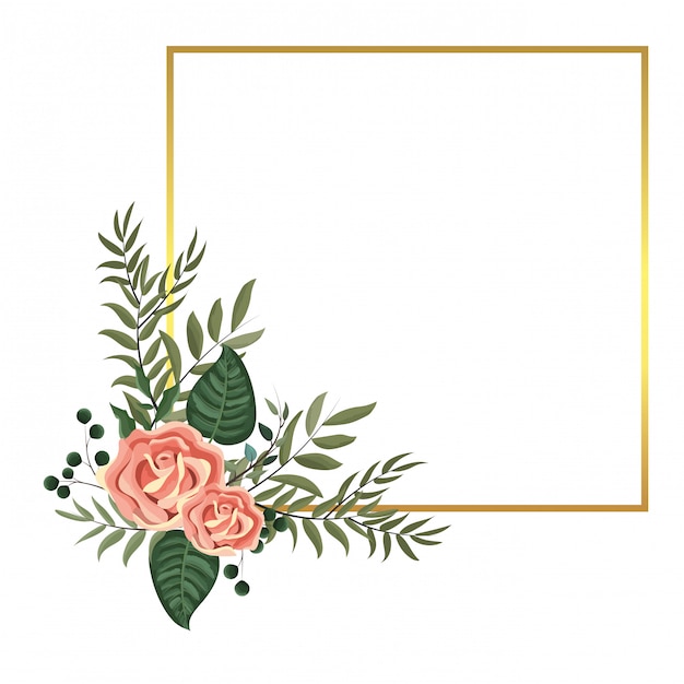 Lente bloemen frame