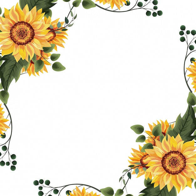 Lente bloemen frame