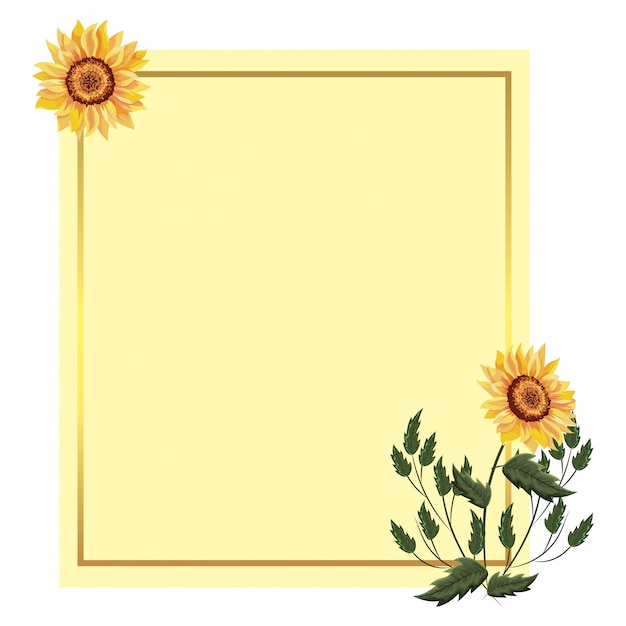 Lente bloemen frame