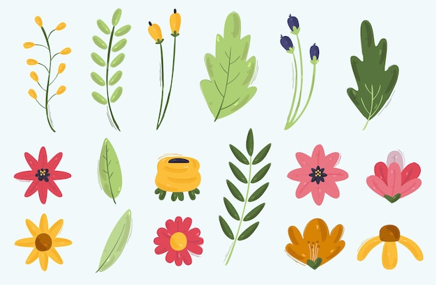 Vector lente bloemen illustratie