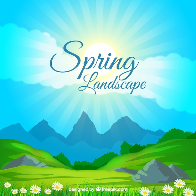 Lente landschap