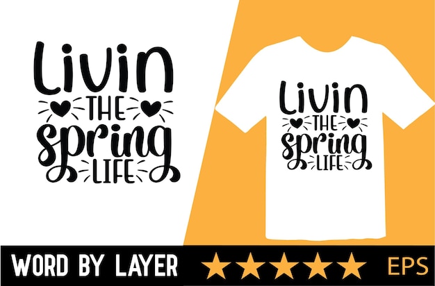 Lente svg t-shirt ontwerp