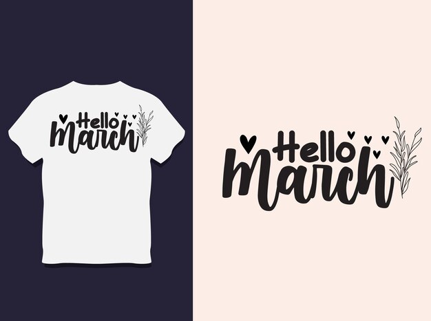 Lente typografie T-shirt Design