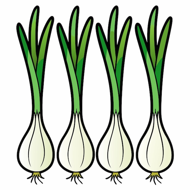 Lente ui vector illustratie geïsoleerd op witte achtergrond groene ui Platte vector Cartoon stijl