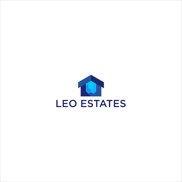 Leo Estates een logo van een vastgoedbeheersbedrijf geschikt voor bedrijfseigenaren die eigenaars zijn van onroerend goed