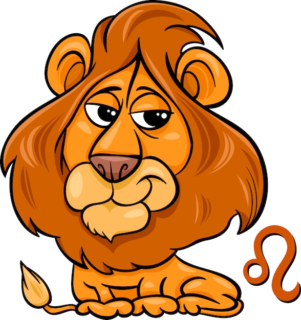 Leo or the lion zodiac sign