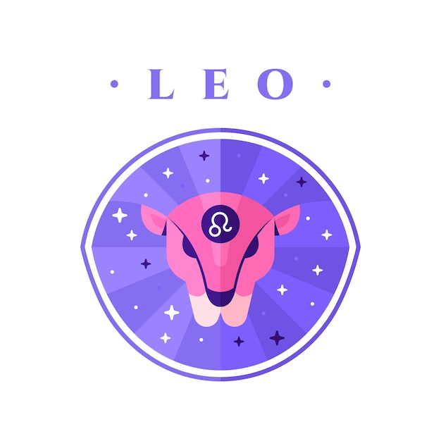 Шаблон логотипа лео