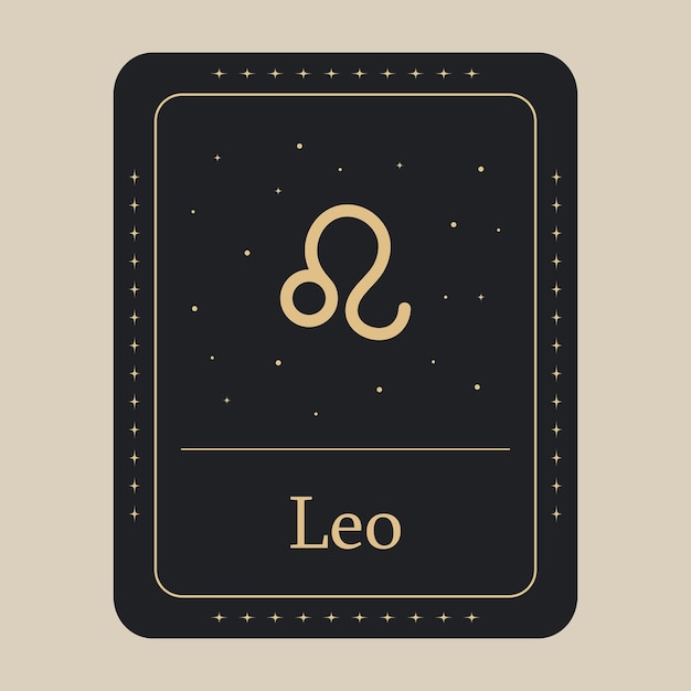 Vector leo zodiac icon vector illustration