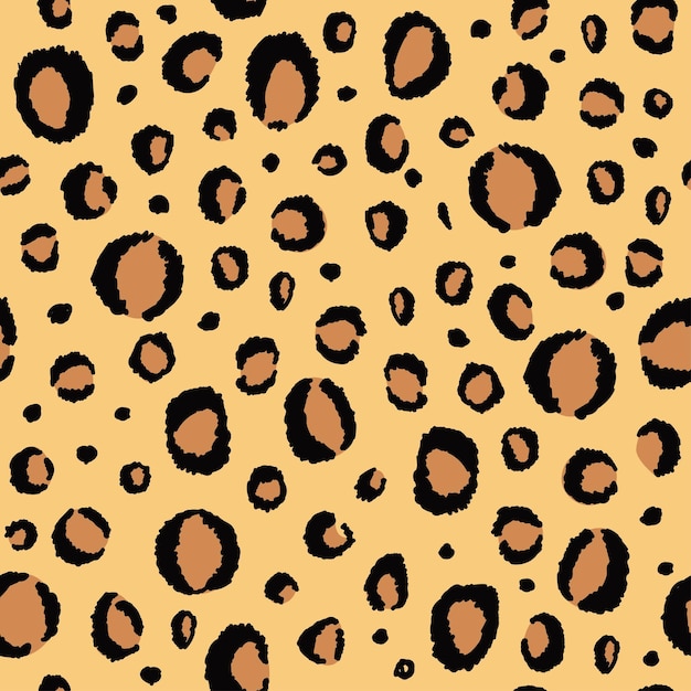 Premium Vector | Leopard fashion seamless pattern