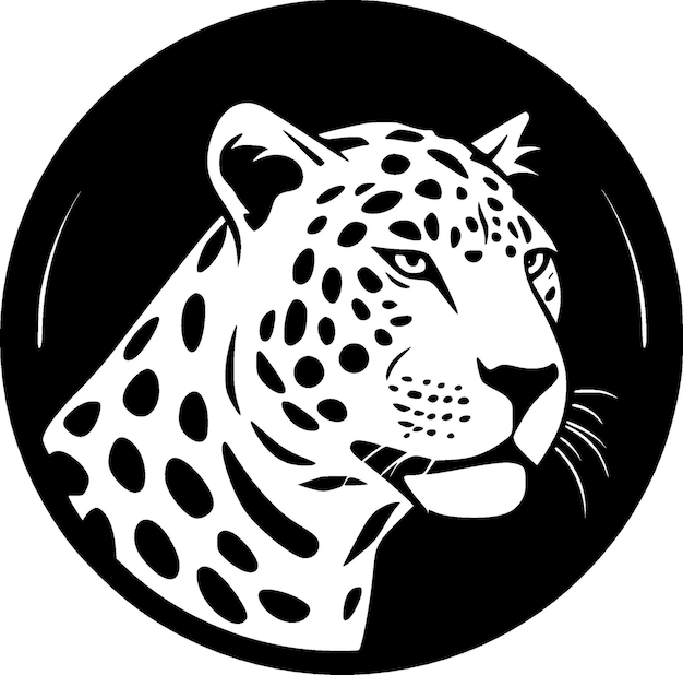 Леопардовый векторный логотип высокого качества. Векторная иллюстрация идеально подходит для графики футболок.