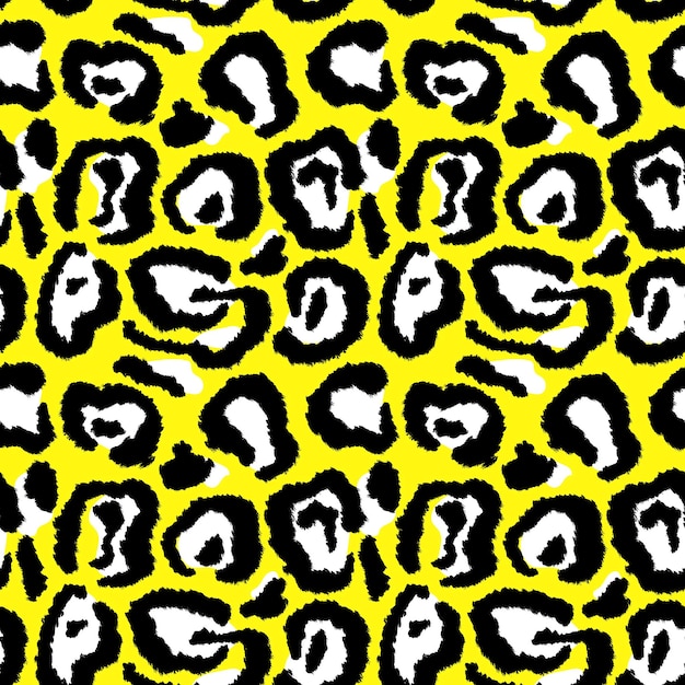 Leopard imitation seamless pattern vector illustration