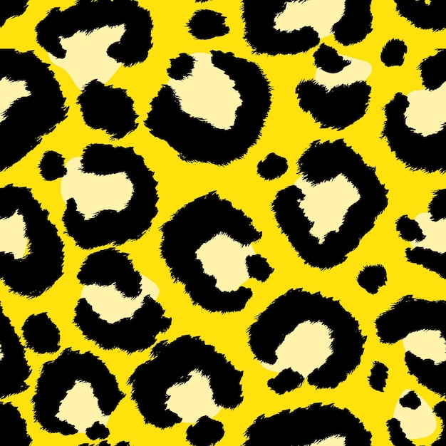 Leopard imitation seamless pattern vector illustration