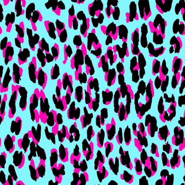 Vector leopard pattern, jaguar pattern, animal fur. ladies textiles wrapping paper.