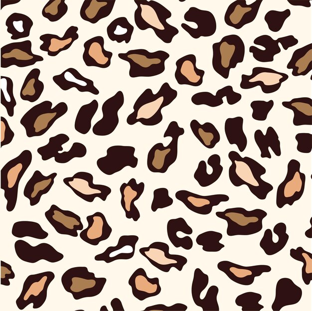 Vector leopard pattern, jaguar pattern, animal fur. ladies textiles wrapping paper.