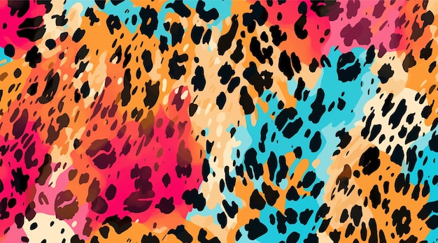 Vector leopard pattern texture camouflage leopard vector leopard fur texture or abstract pattern