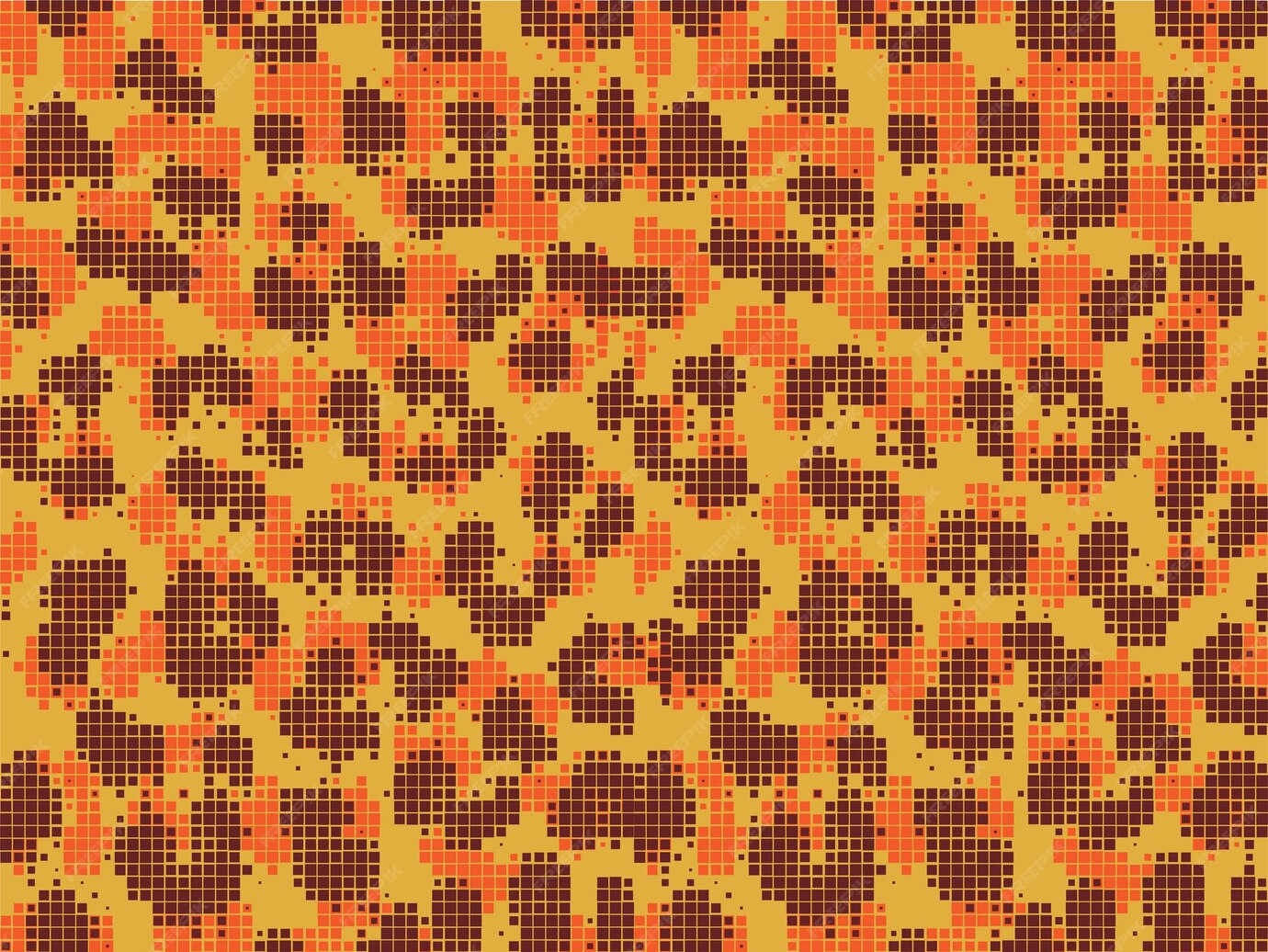 Premium Vector | Leopard pixel art style stains pattern design dotted