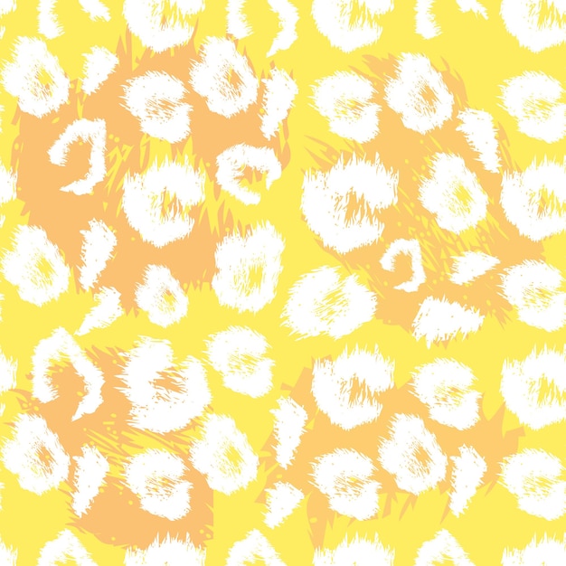 Leopard print pattern. repeating seamless vector animal background.