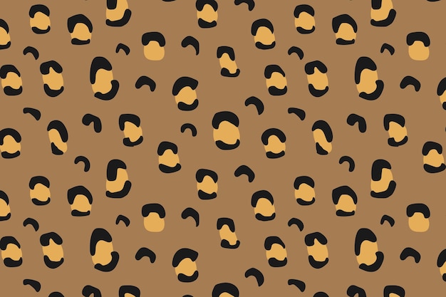 Vector leopard print seamless pattern