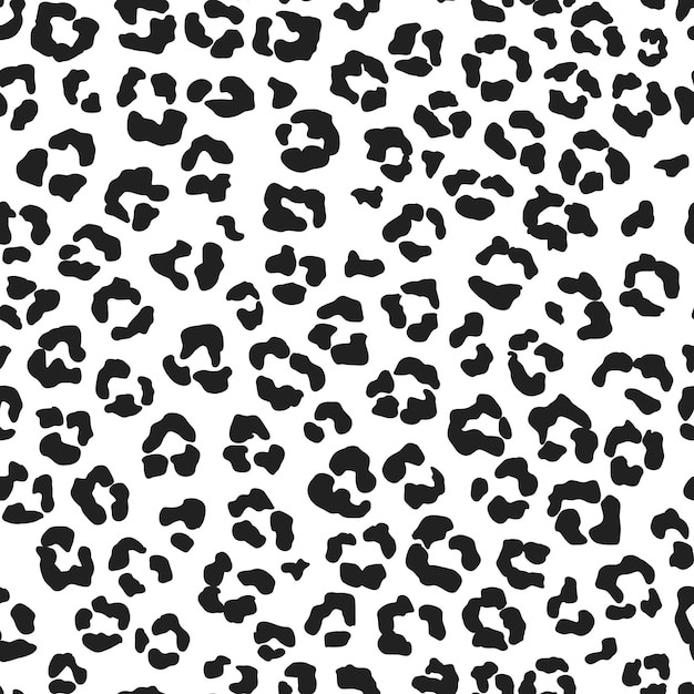 Leopard seamless pattern wild animal print vector african camouflage skin illusration