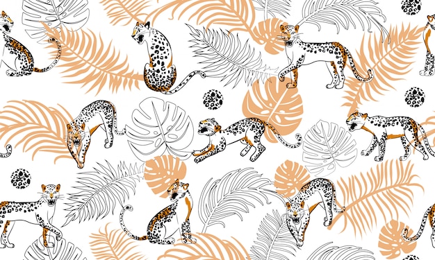 Leopard seamless pattern