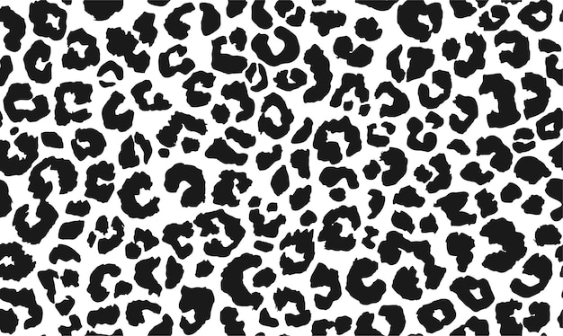 Vector leopard seamless pattern