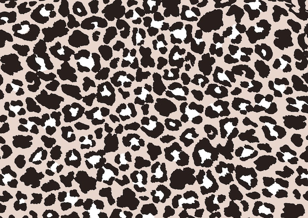 Вектор Ручной рисунок кожи леопарда