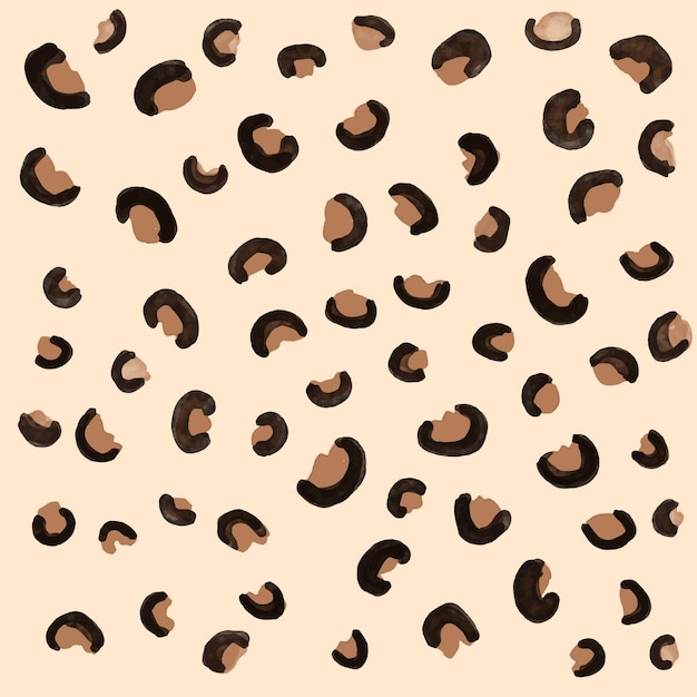 Vector leopard skin minimal vector pattern