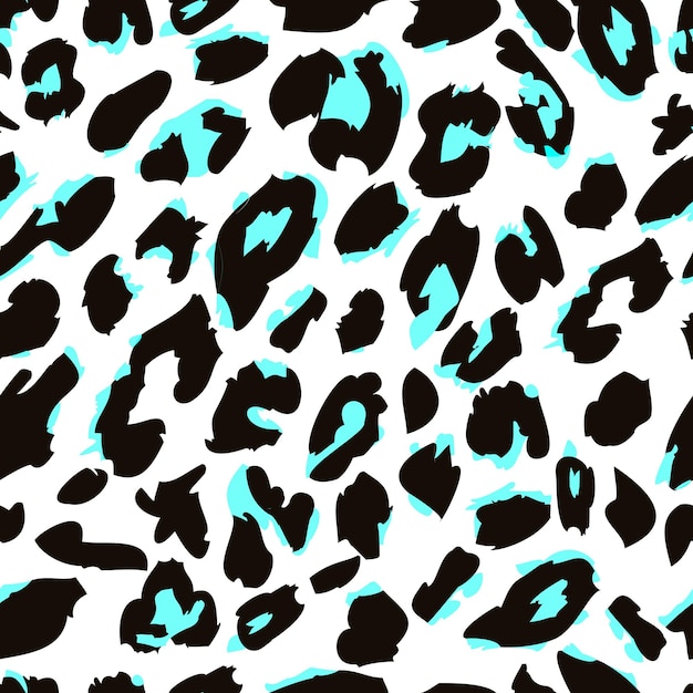 Premium Vector | Leopard skin print pattern seamless animal fur pattern