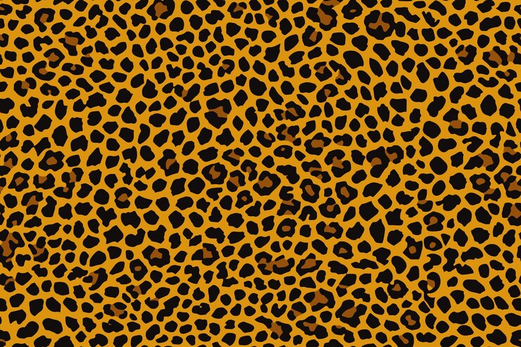 Vector leopard skin seamless animal pattern for design